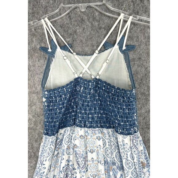 Chelsea & Violet Floral Boho Knit Crochet Dress Girls Large Cottagecore - Picture 4 of 8